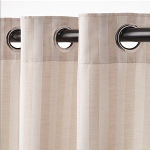 IKEA MAJRID curtains pair (57” x 98”).  Oatmeal beige. Good condition.